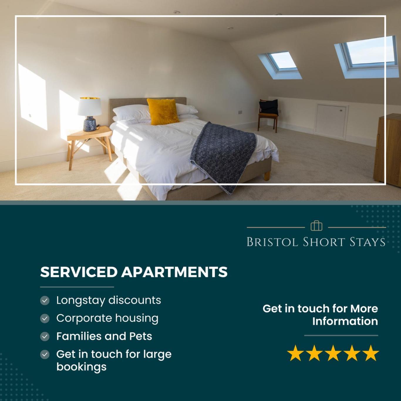 Amazing New 3 Double Bed House In Staple Hill! Apartment Bristol Bagian luar foto